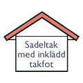 Sadeltak med inklädd takfot